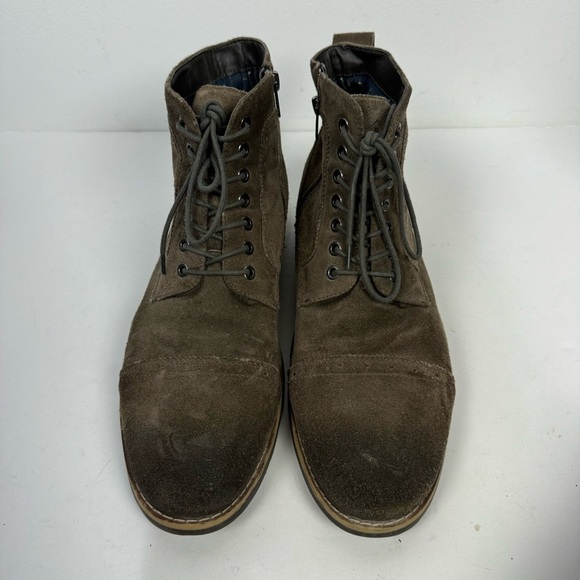 Hawker Rye Suede Brown Lace Up Chelsea Moto Boots Casual main image 5